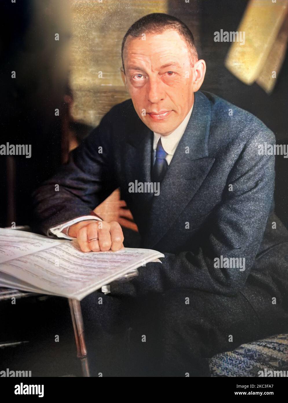 SERGEI RACHMANINOFF (1873-1943) Russian composer and pianist Stock Photo