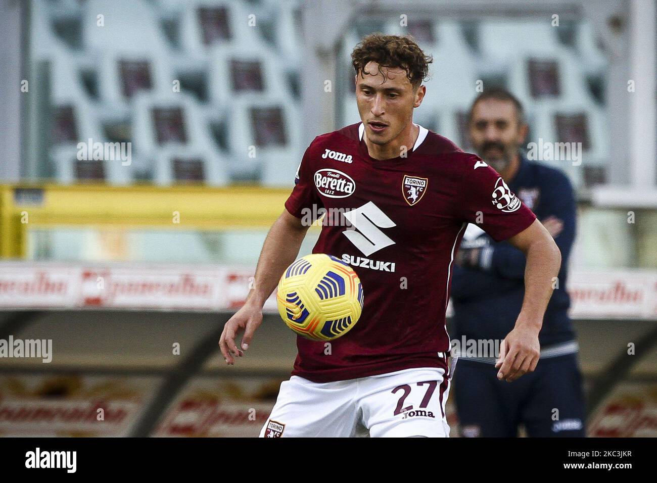 Joma Torino FC Away Belotti 9 Jersey 2021-2022 (Fan Style Printing)