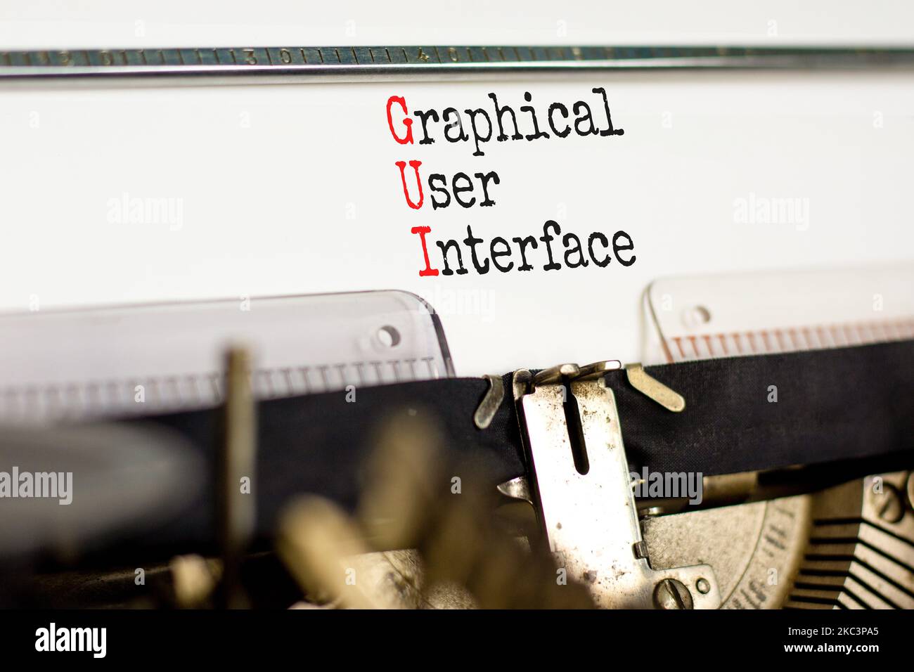 GUI graphical user interface symbol. Concept words GUI graphical user ...