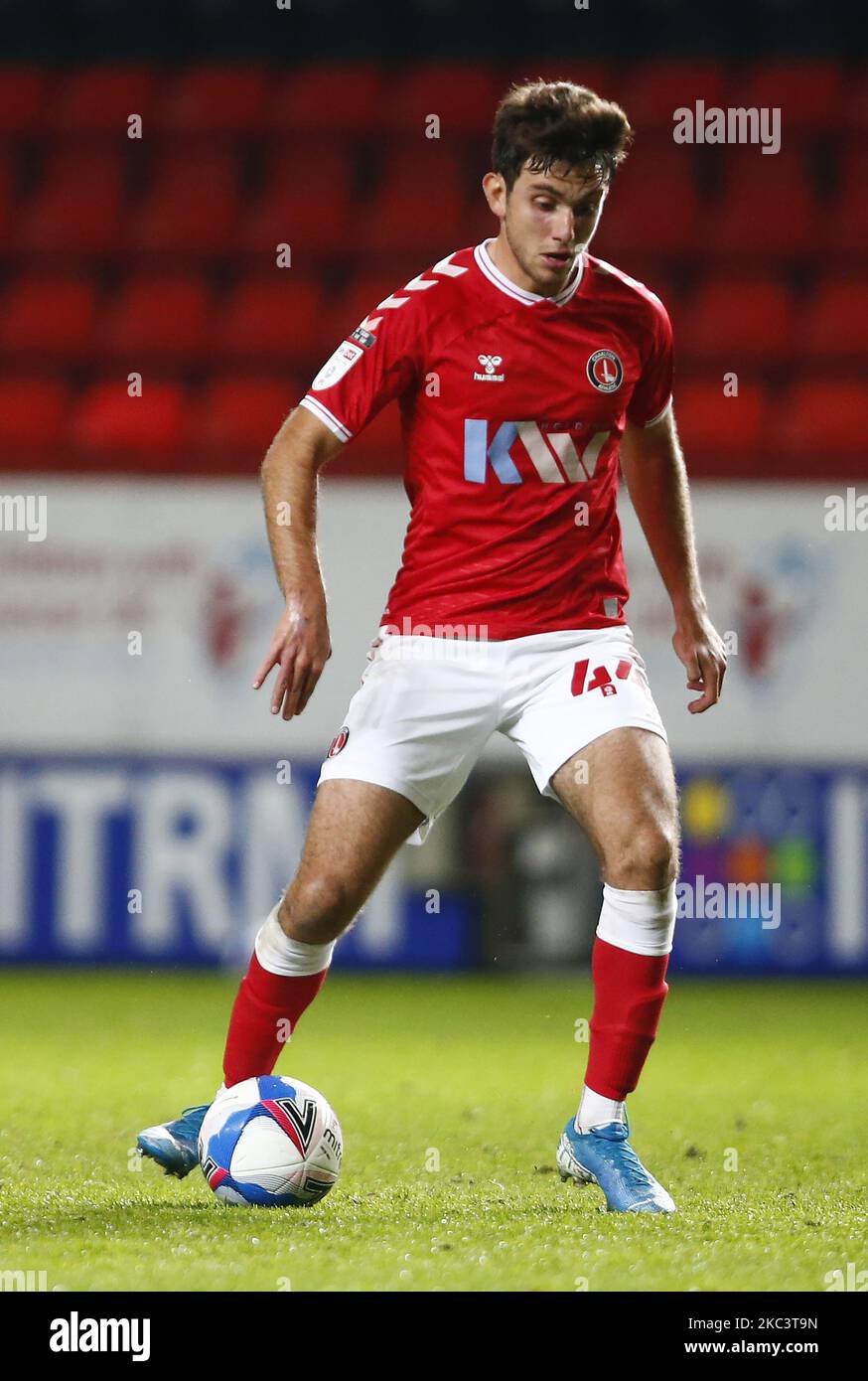 Charlton Athletic's Hady Ghandour during Papa John's Trophy - Southern Group G between Charlton Athletic and Leyton Orient at The Valley, Woolwich on 10th November, 2020 (Photo by Action Foto Sport/NurPhoto) Stock Photo