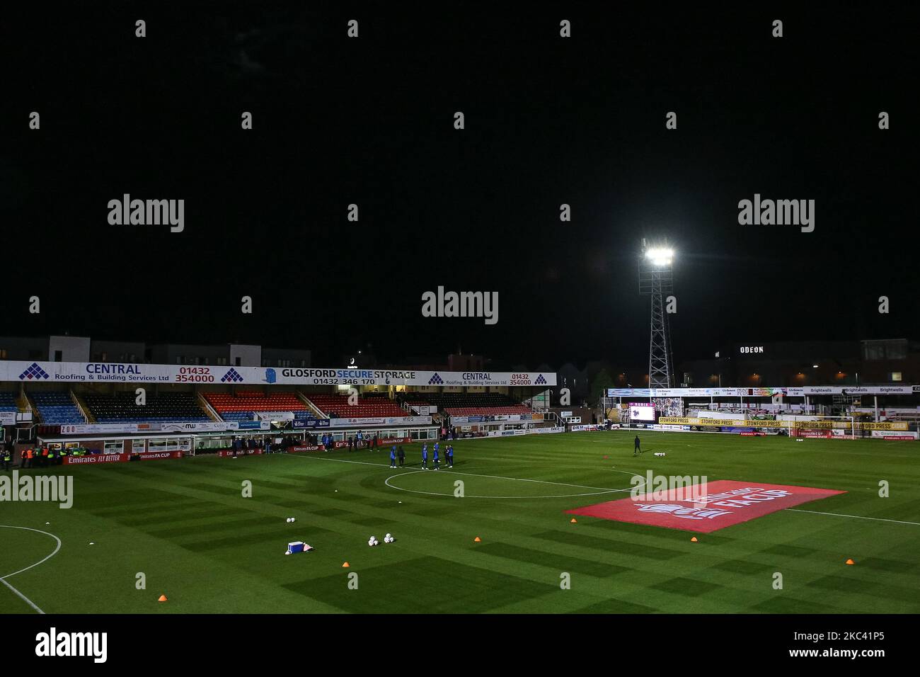 Hereford, UK. 04th Nov, 2022. General view inside of Edgar Street, home of Hereford FC ahead of the Emirates FA Cup First Round match Hereford FC vs Portsmouth at Edgar Street, Hereford, United Kingdom, 4th November 2022 (Photo by Gareth Evans/News Images) in Hereford, United Kingdom on 11/4/2022. (Photo by Gareth Evans/News Images/Sipa USA) Credit: Sipa USA/Alamy Live News Stock Photo