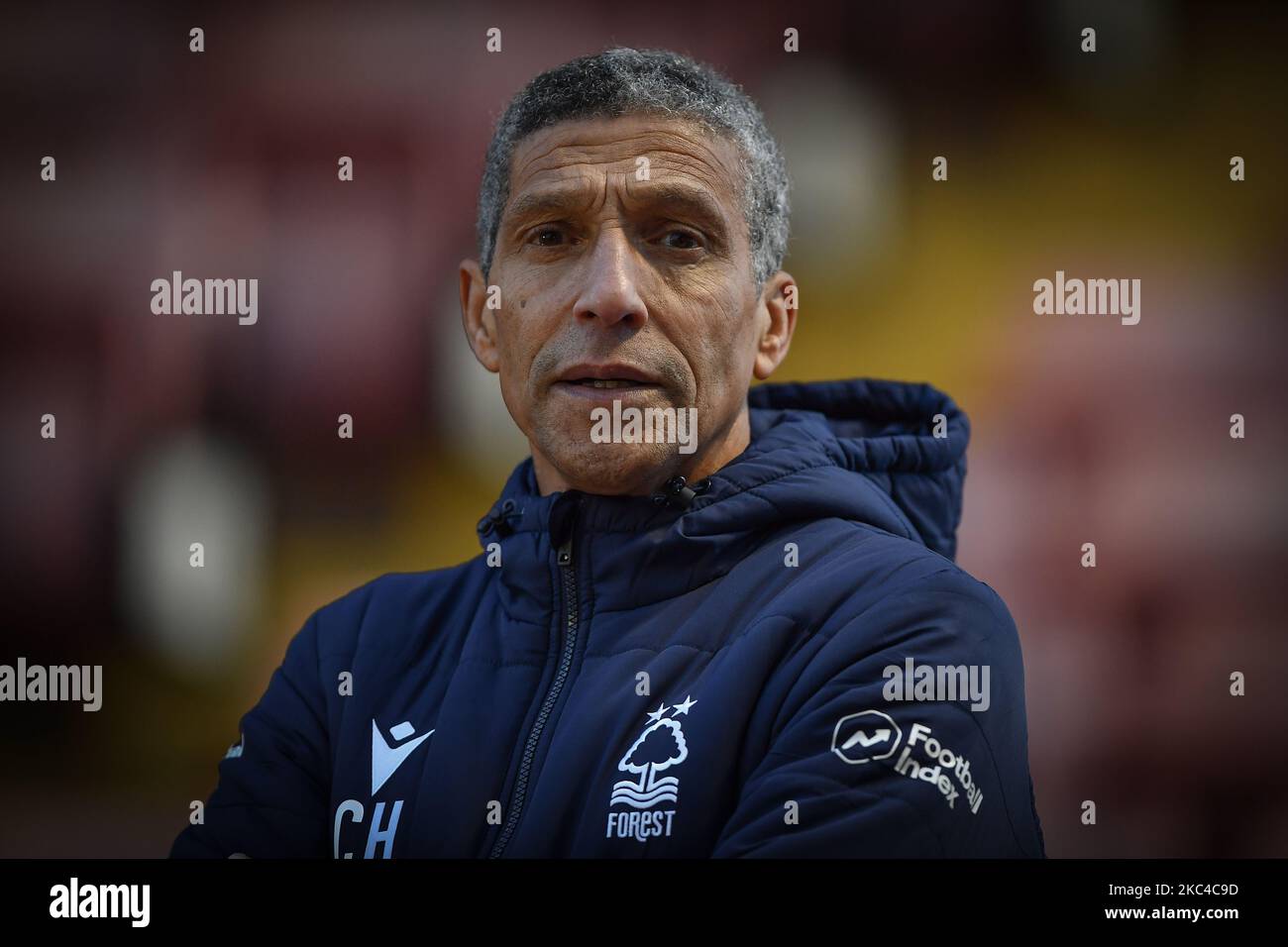 Nottingham Forest manager, Chris Hughton during the Sky Bet