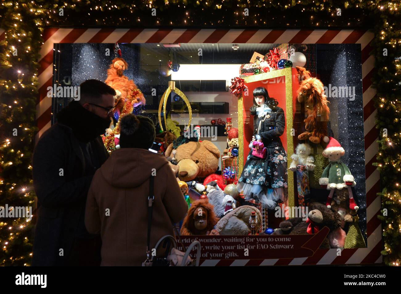 A view of the new Arnotts department store Christmas Season window display. On Saturday