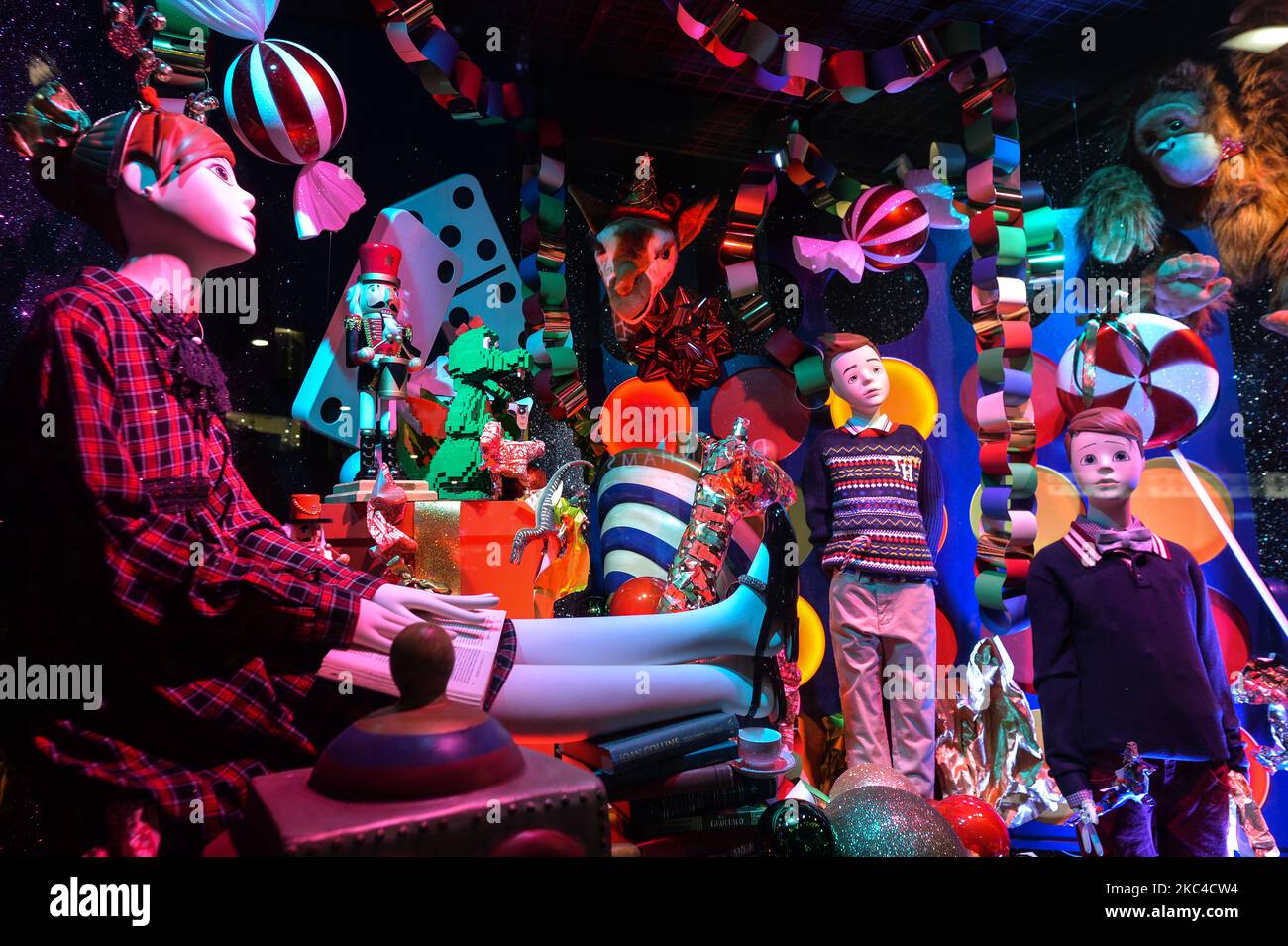 A view of the new Arnotts department store Christmas Season window