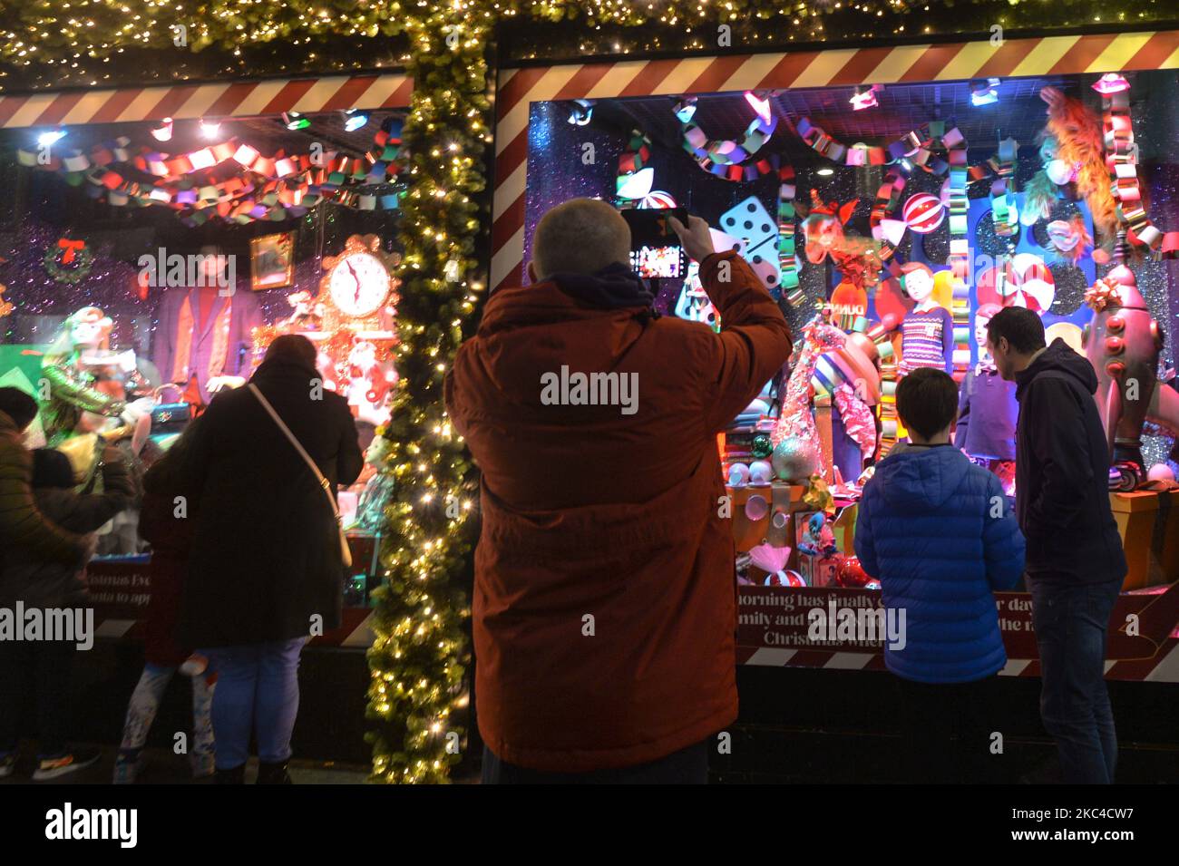 A view of the new Arnotts department store Christmas Season window