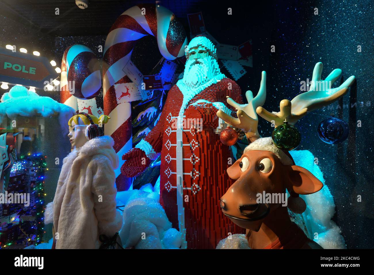 A view of the new Arnotts department store Christmas Season window display. On Saturday