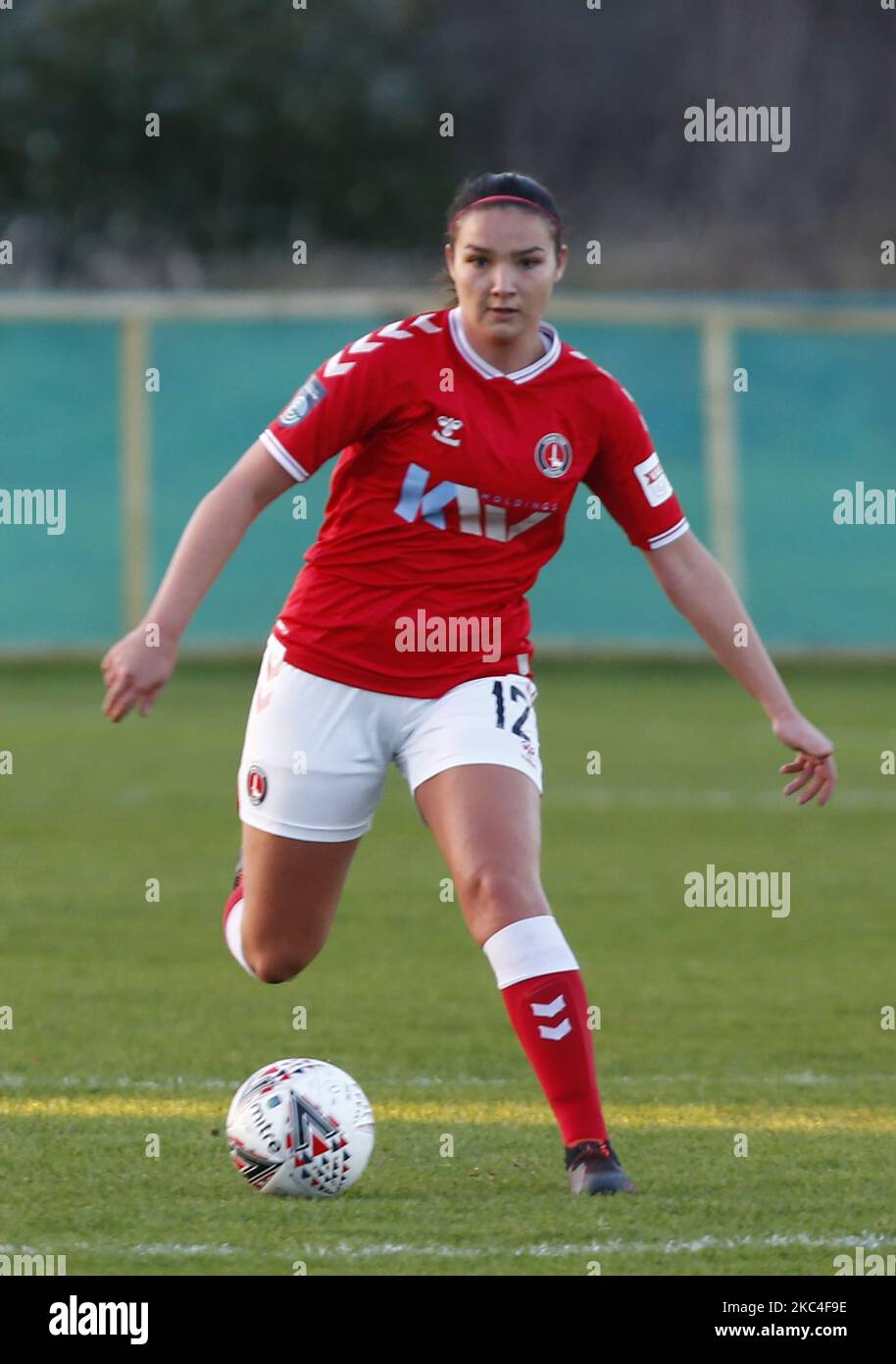 Jaime Gotch of Charlton Athletic Women during FA Women's Championship between Charlton Athletic Women and Sheffield United Women at The Oakwood Stadium, VCD Athletic Dartford, UK on 22nd November 2020 (Photo by Action Foto Sport/NurPhoto) Stock Photo