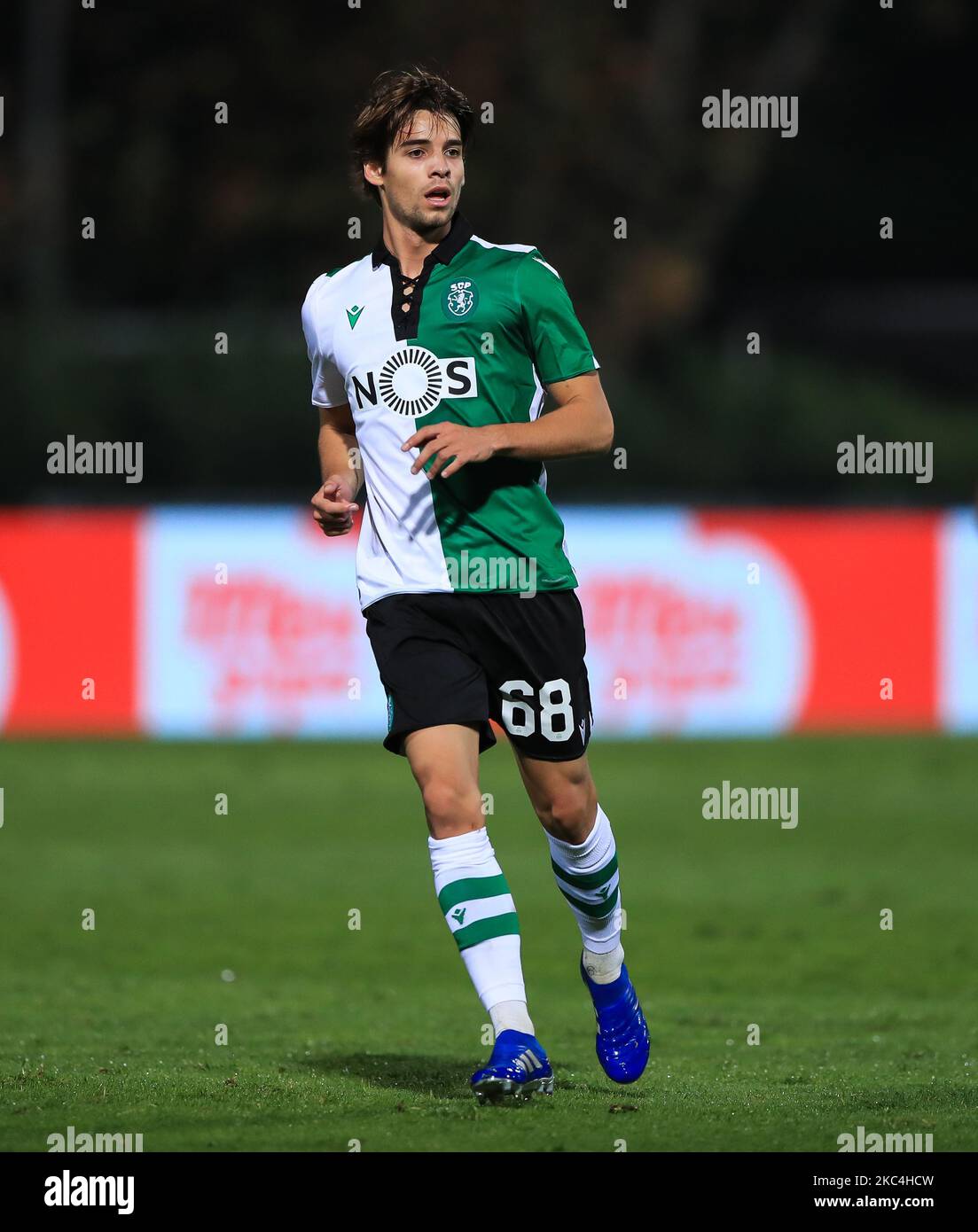 Daniel Braganca of Sporting CP during the 3rd round of Portuguese Cup match  between SG Sacavenense and Sporting CP at Estadio Nacional on November 23,  2020 in Oeiras, Portugal. (Photo by Paulo