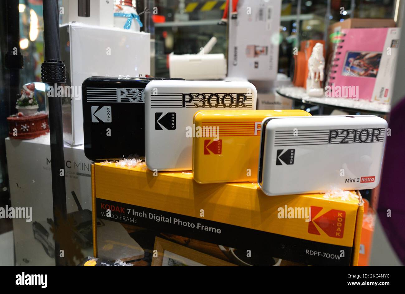 Kodak cameras on display in a shop window in Dublin's city centre. On
