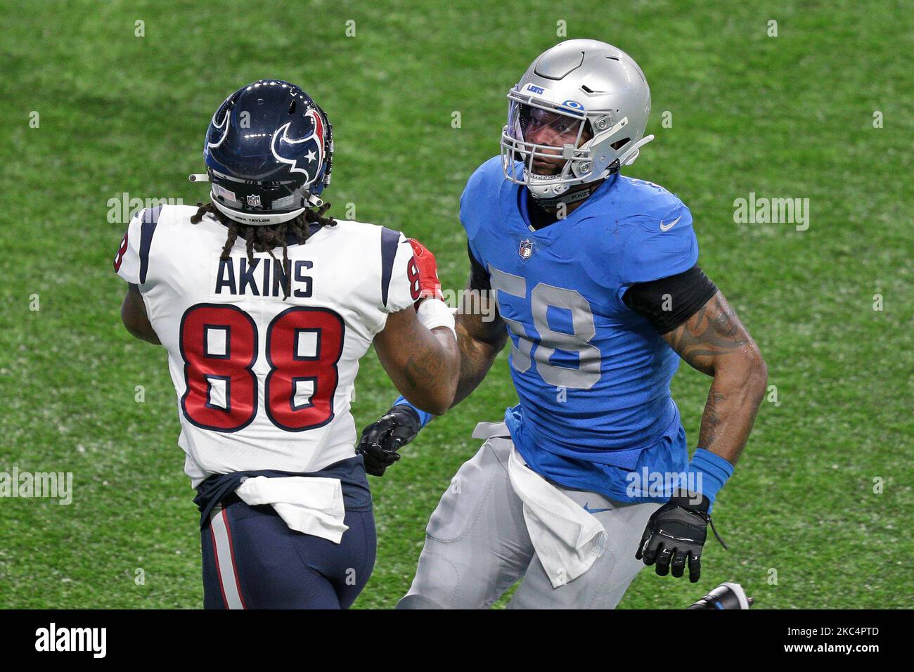 Detroit Lions outside linebacker Jamie Collins (58) is seen during the