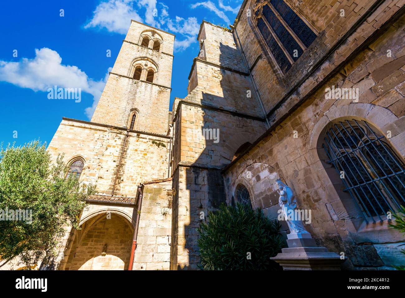 SaintFulcran de Lodève Cathedral is a typical Gothic building in