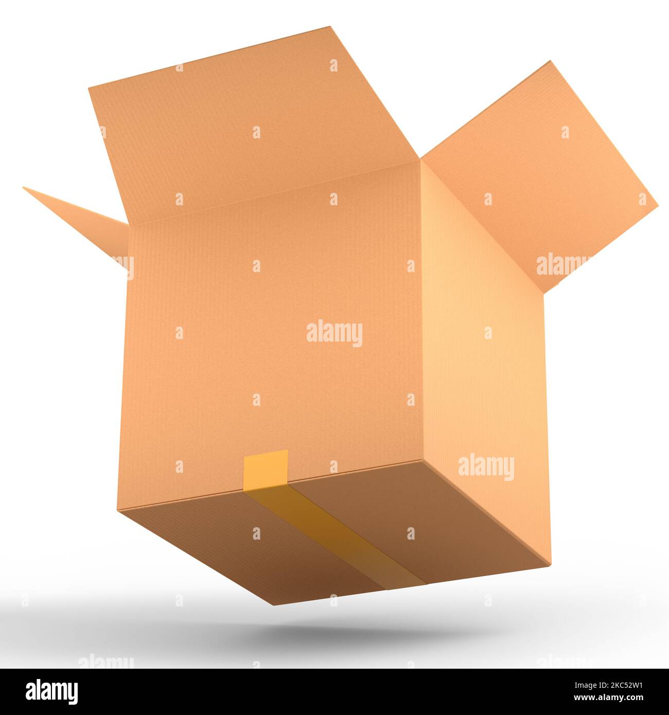 Box Image Cardboard box or carton gift box isolated on white background. 3d ...