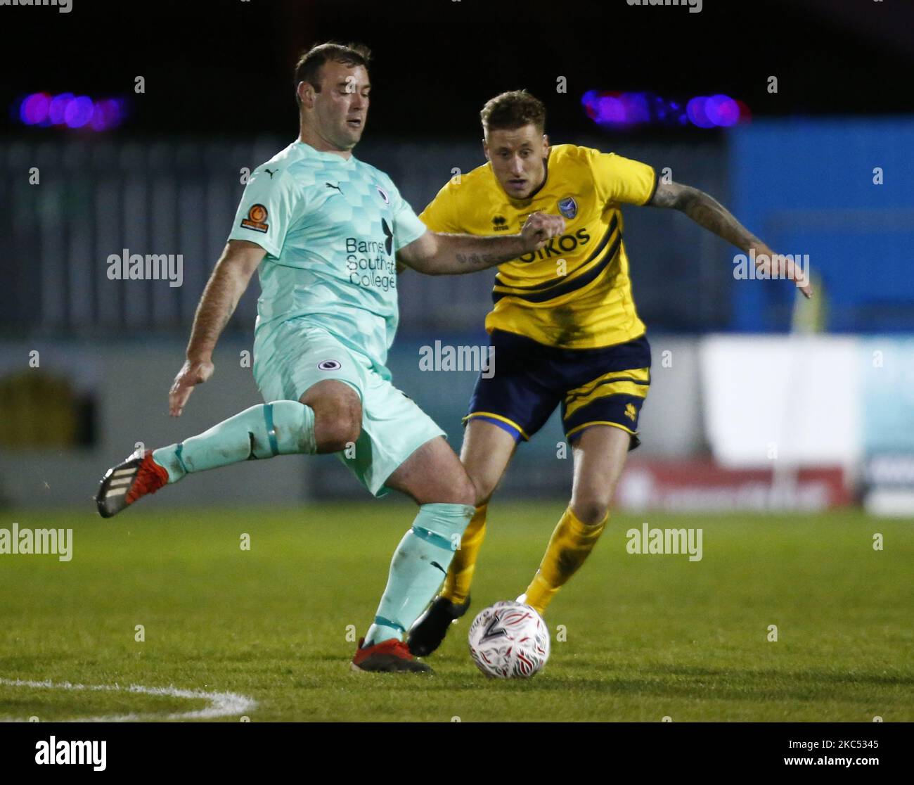 Matthew Rhead TMatt Rhead of Boreham Wood during FA Cup Second Round between Canvey ...