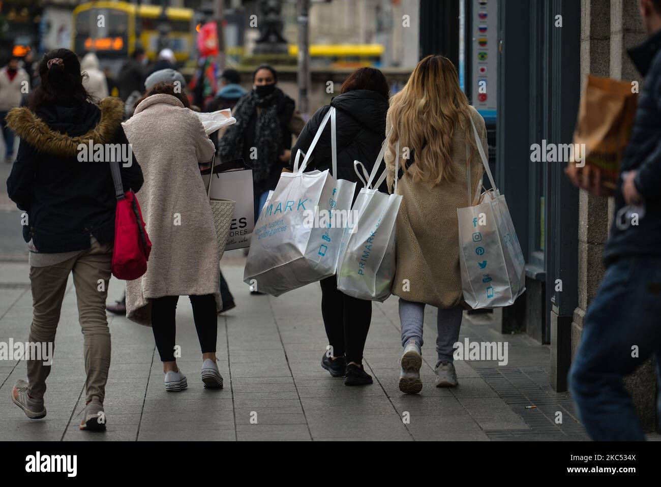 Shoppers in O'Connell Street Street in Dublin city centre, Taoiseach