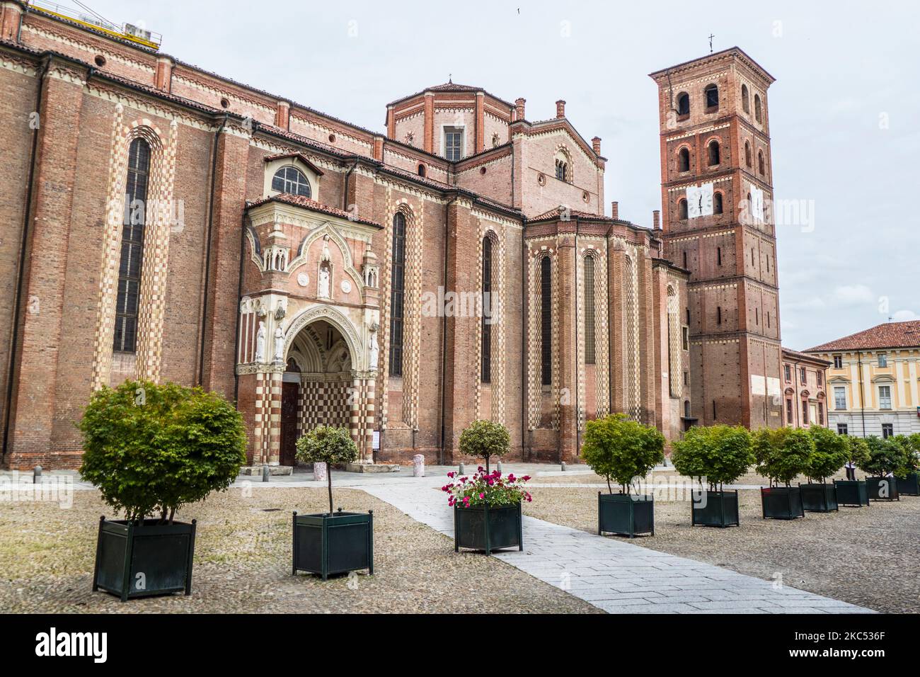 The beautiful Cathedral of Asti in Piedmont Stock Photo - Alamy