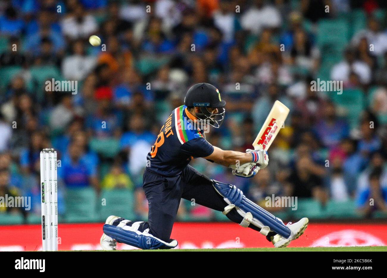 Virat Kohli of India bats during game two of the Twenty20 International
