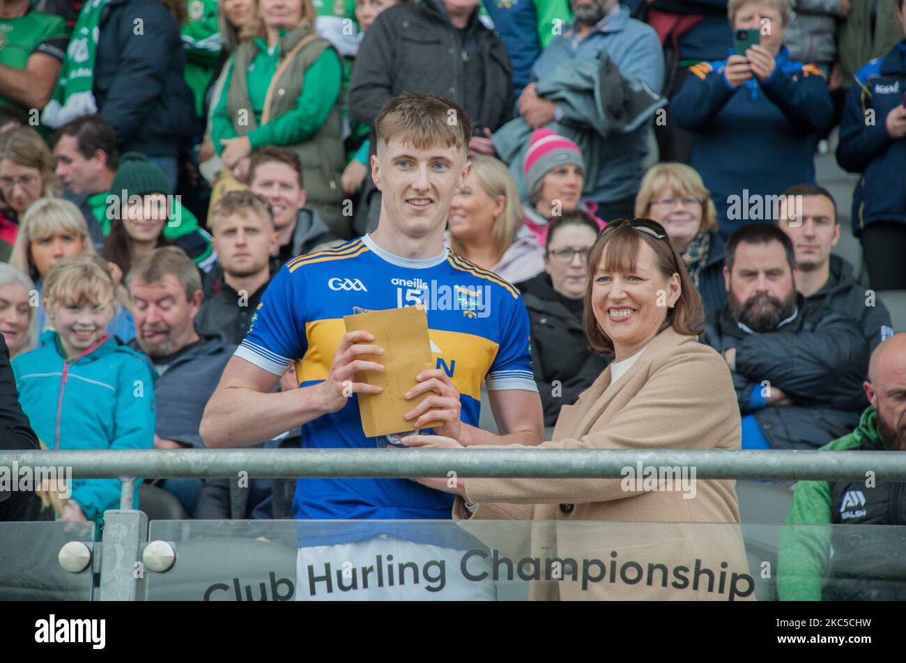 Cork city, Ireland. 23rd October, 2022. Bon Secours Intermediate A Football Championship; Kilshannig V Aghabullogue. Stock Photo