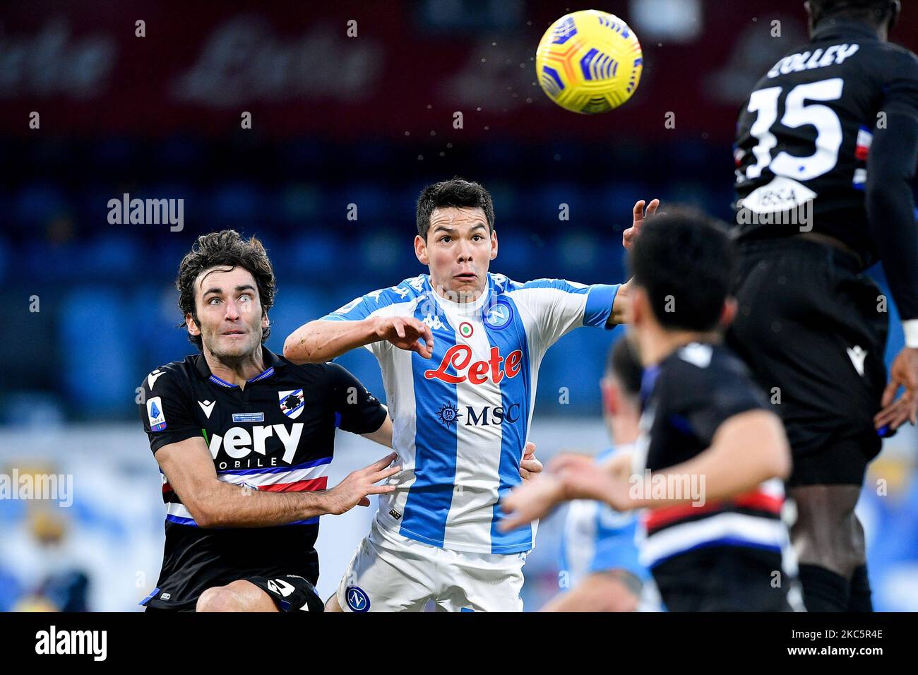 Hirving lozano of ssc napoli scores hires stock photography and images