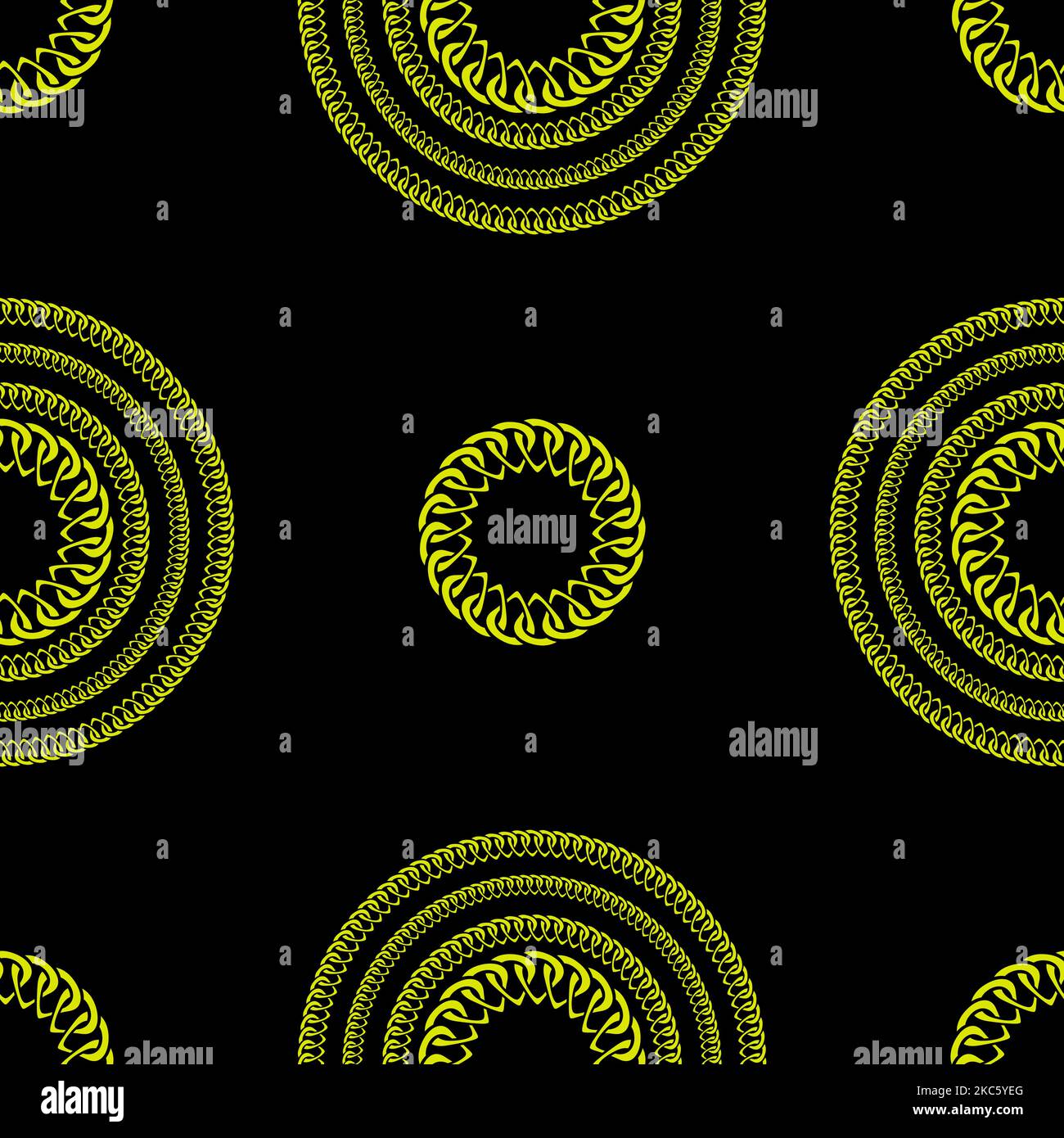 Gold seamless pattern with hand drawn chain. Perfect for wallpapers