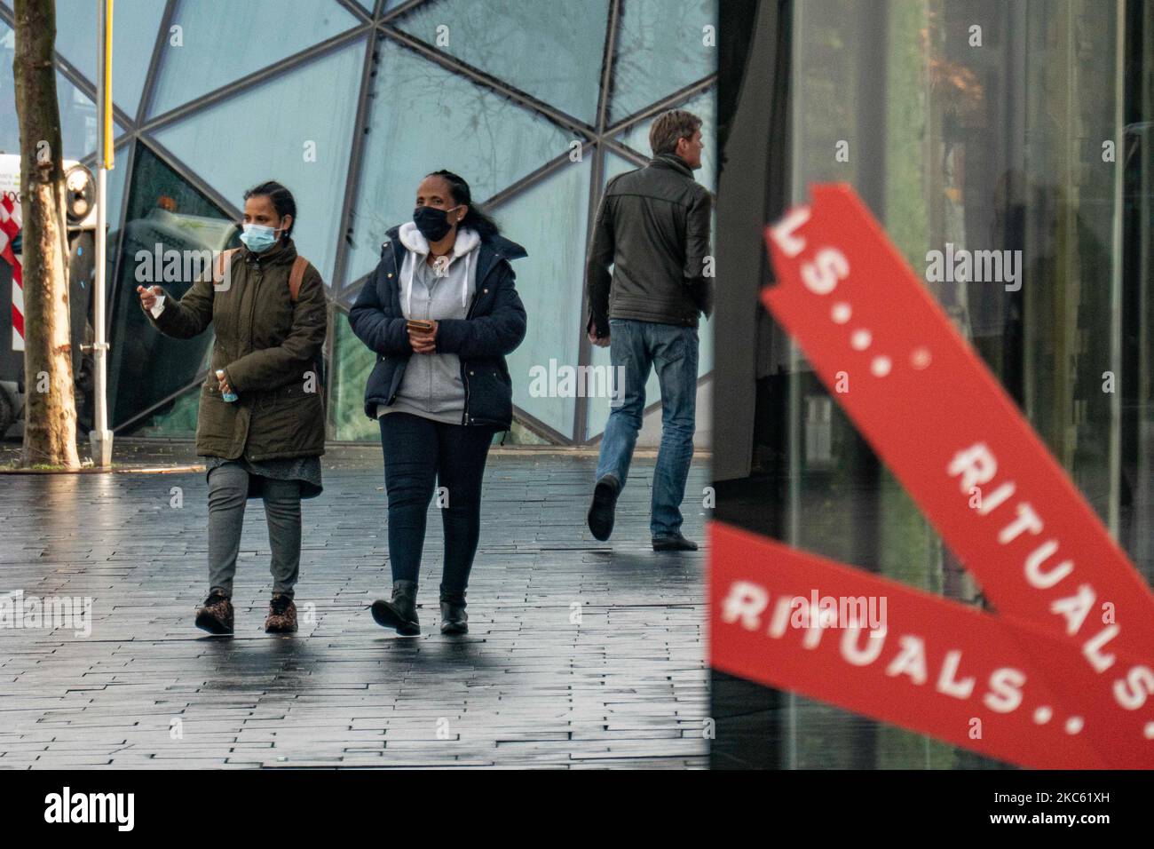 Closed shops in the Netherlands during the new fiveweek lockdown as