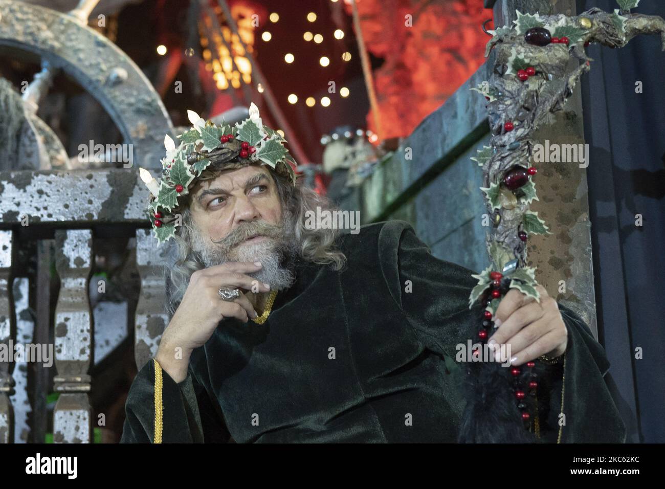 Actor Antonio Albella during reopen of Wax Museum in Madrid, Spain, 17 December 2020 (Photo by Oscar Gonzalez/NurPhoto) Stock Photo