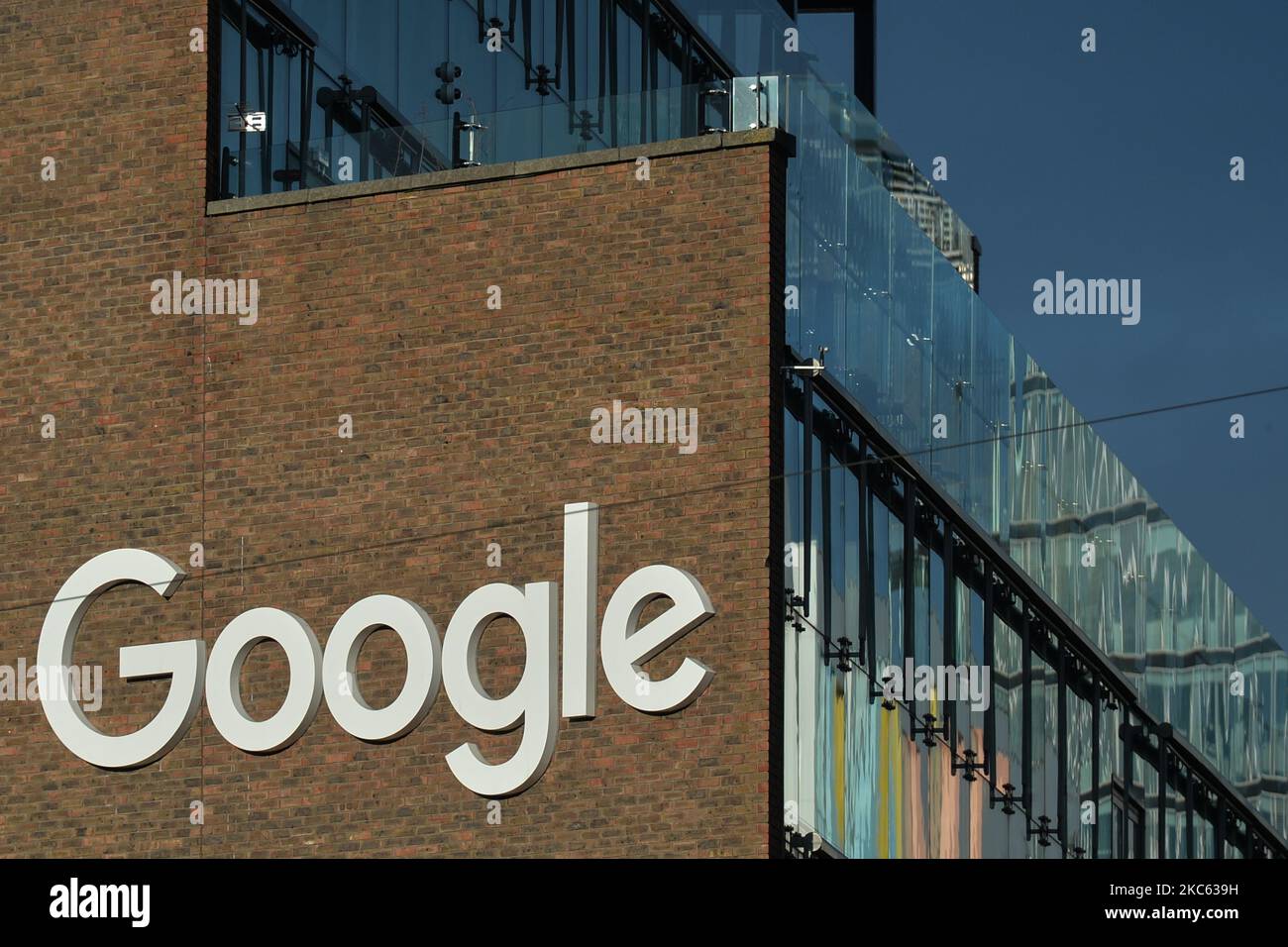 General view of Google EMEA offices, in the western part of the Grand Canal Docks, in Dublin. On Thursday, December 17, 2020, in Dublin, Ireland. (Photo by Artur Widak/NurPhoto) Stock Photo