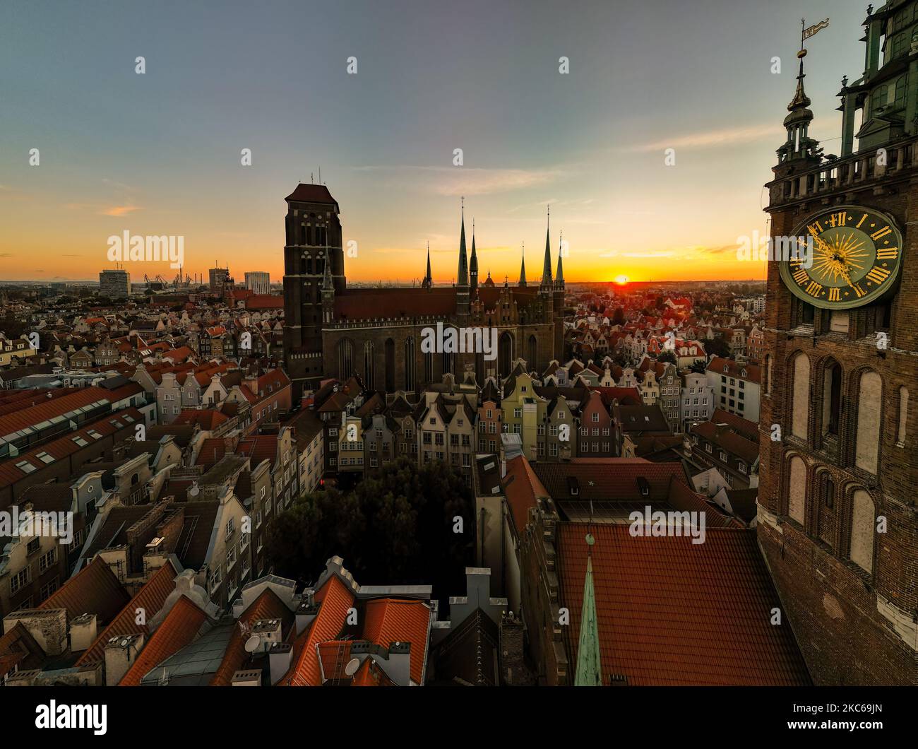 Aerial beautiful shot city on hi-res stock photography and images - Alamy