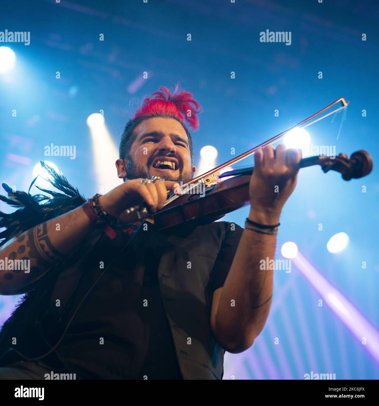 Spanish violinist Guillen during his performance at the STRAD El