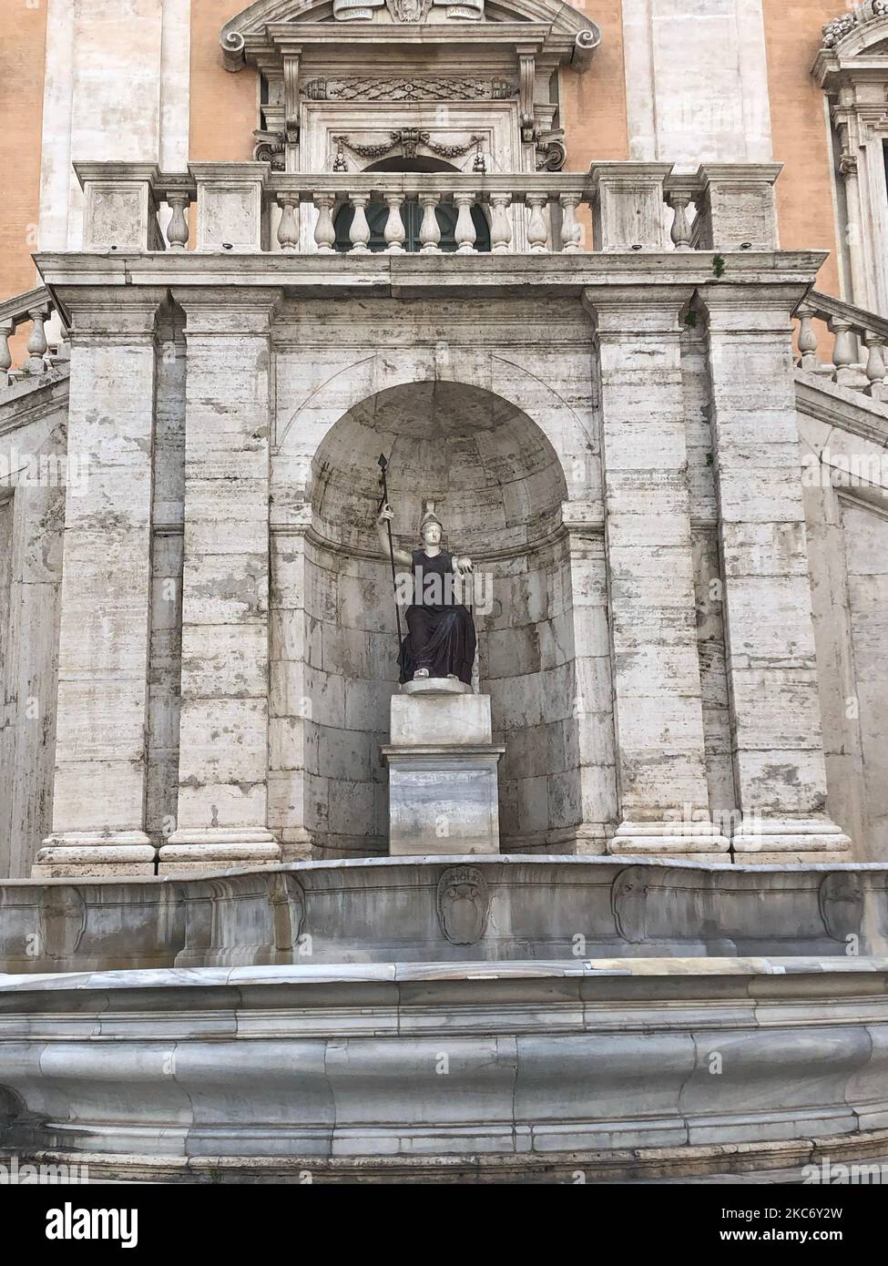 A vertical shot of the exterior of the Palace of the Senate, Madrid ...