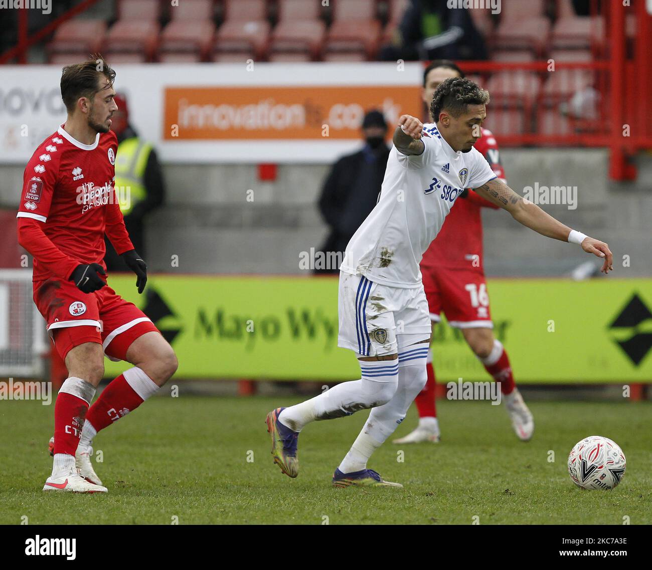 Raphinha of Leeds United during The FA Cup Third Round between Crawley Town and Leeds United at The People's Pension Stadium , Crawley, UK on 10th January 2021 (Photo by Action Foto Sport/NurPhoto) Stock Photo