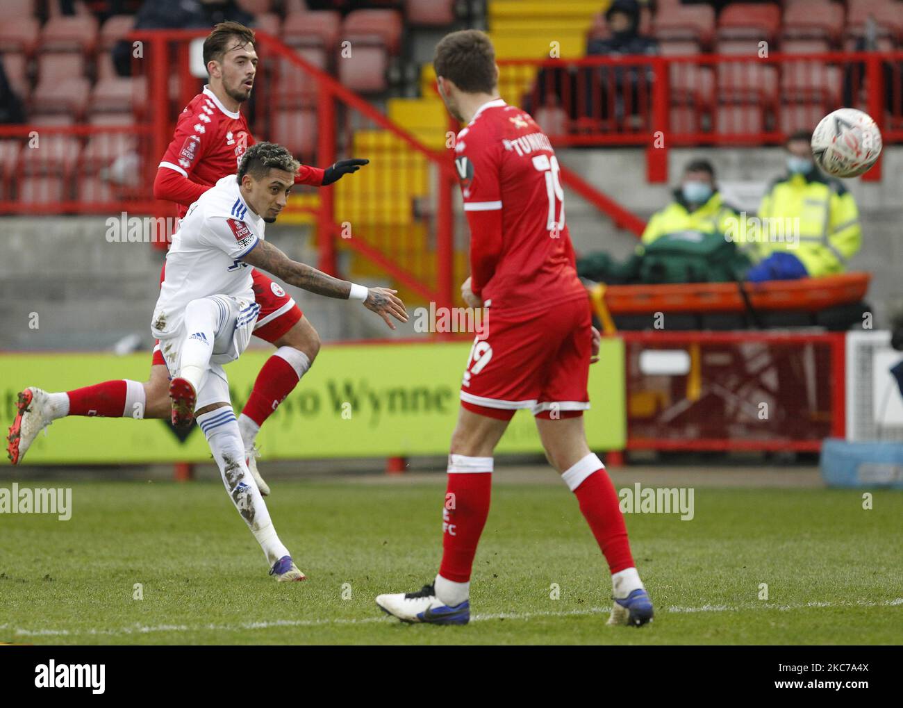 Raphinha of Leeds United during The FA Cup Third Round between Crawley Town and Leeds United at The People's Pension Stadium , Crawley, UK on 10th January 2021 (Photo by Action Foto Sport/NurPhoto) Stock Photo
