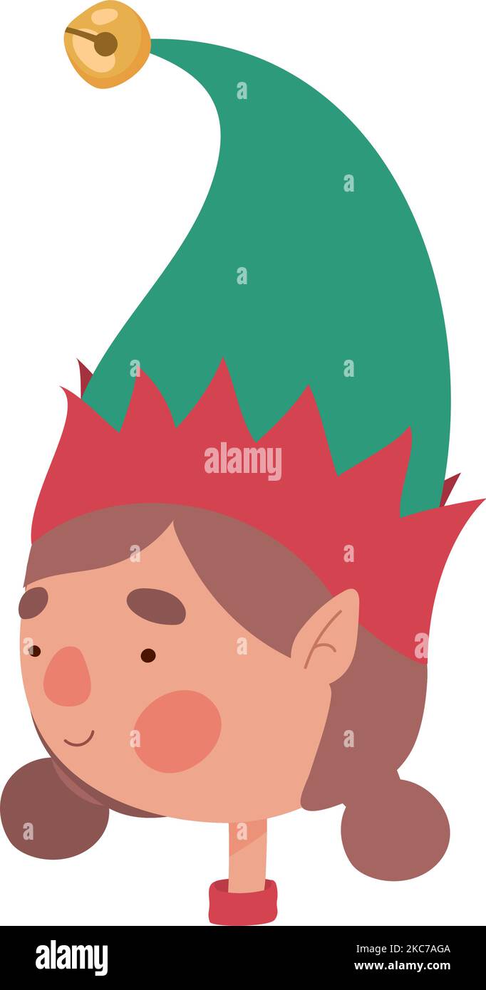 colored elf woman face illustration Stock Vector Image & Art - Alamy