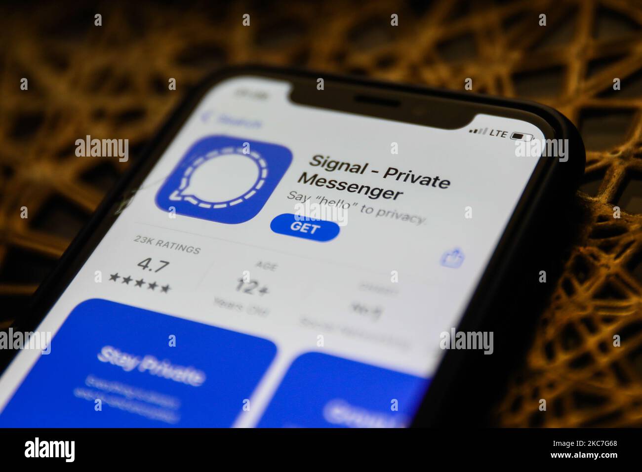 In this photo illustration, the Roblox app seen displayed on a smartphone  screen and a Roblox logo in the background. (Photo by Thiago Prudencio /  SOPA Images/Sipa USA Stock Photo - Alamy