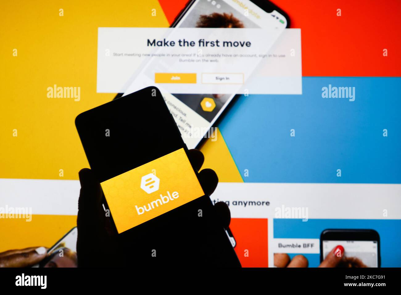 Bumble app hires stock photography and images Alamy