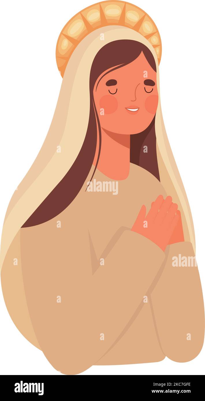 saint mary illustration Stock Vector Image & Art Alamy