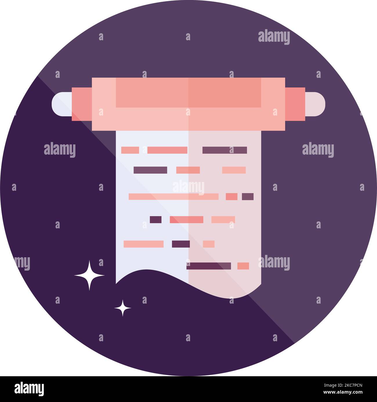 Isolated medieval scroll paper icon vector stock vector image art alamy
