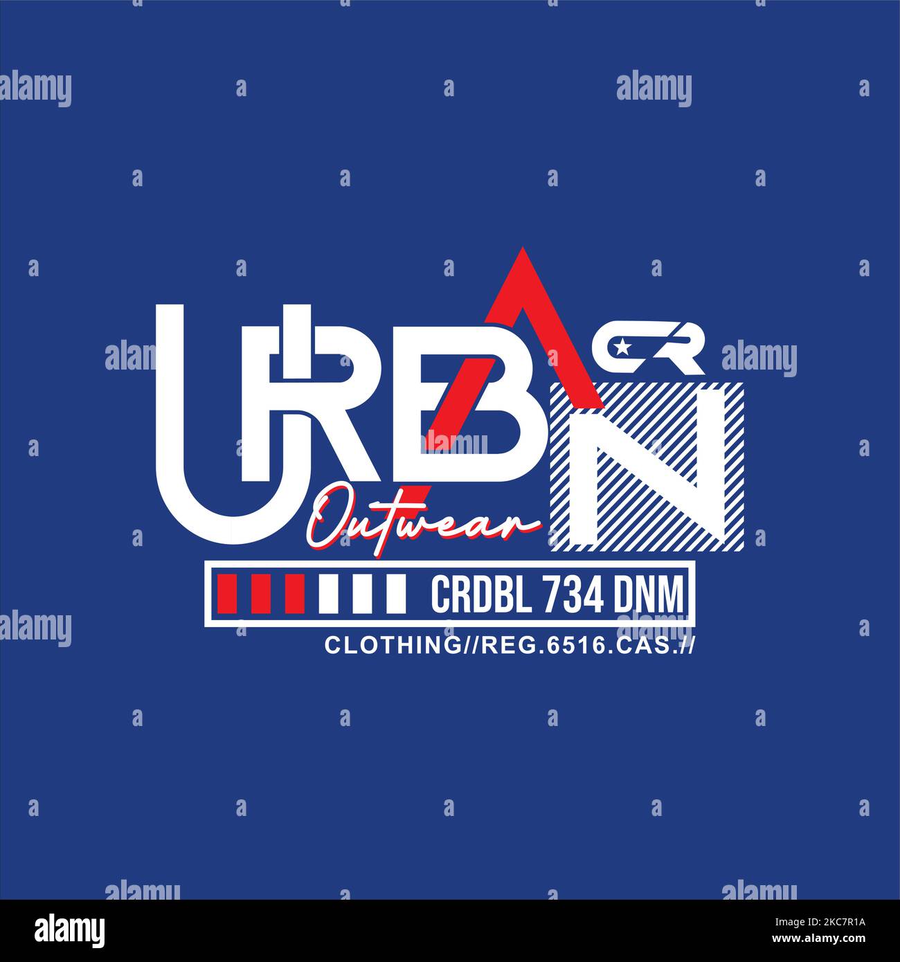 A creative logo design for clothing brand with the text URBAN in white