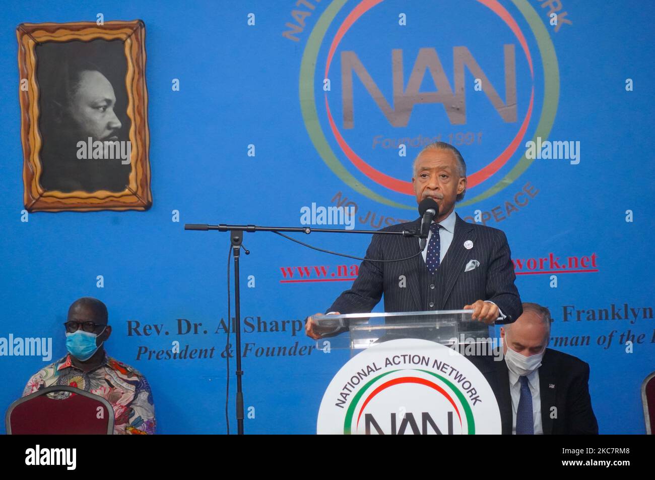 Reverend Al Sharpton Speaks During Martin Luther King Day Celebration At National Action Network 2373