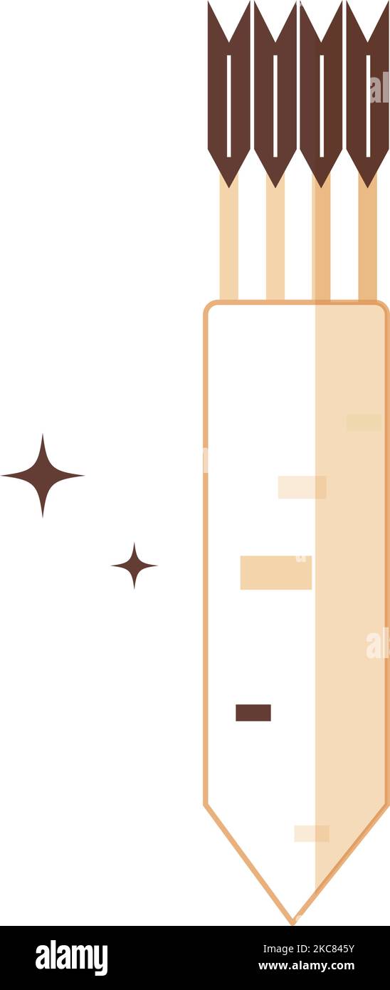 Isolated medieval leather quiver icon Vector Stock Vector Image & Art ...