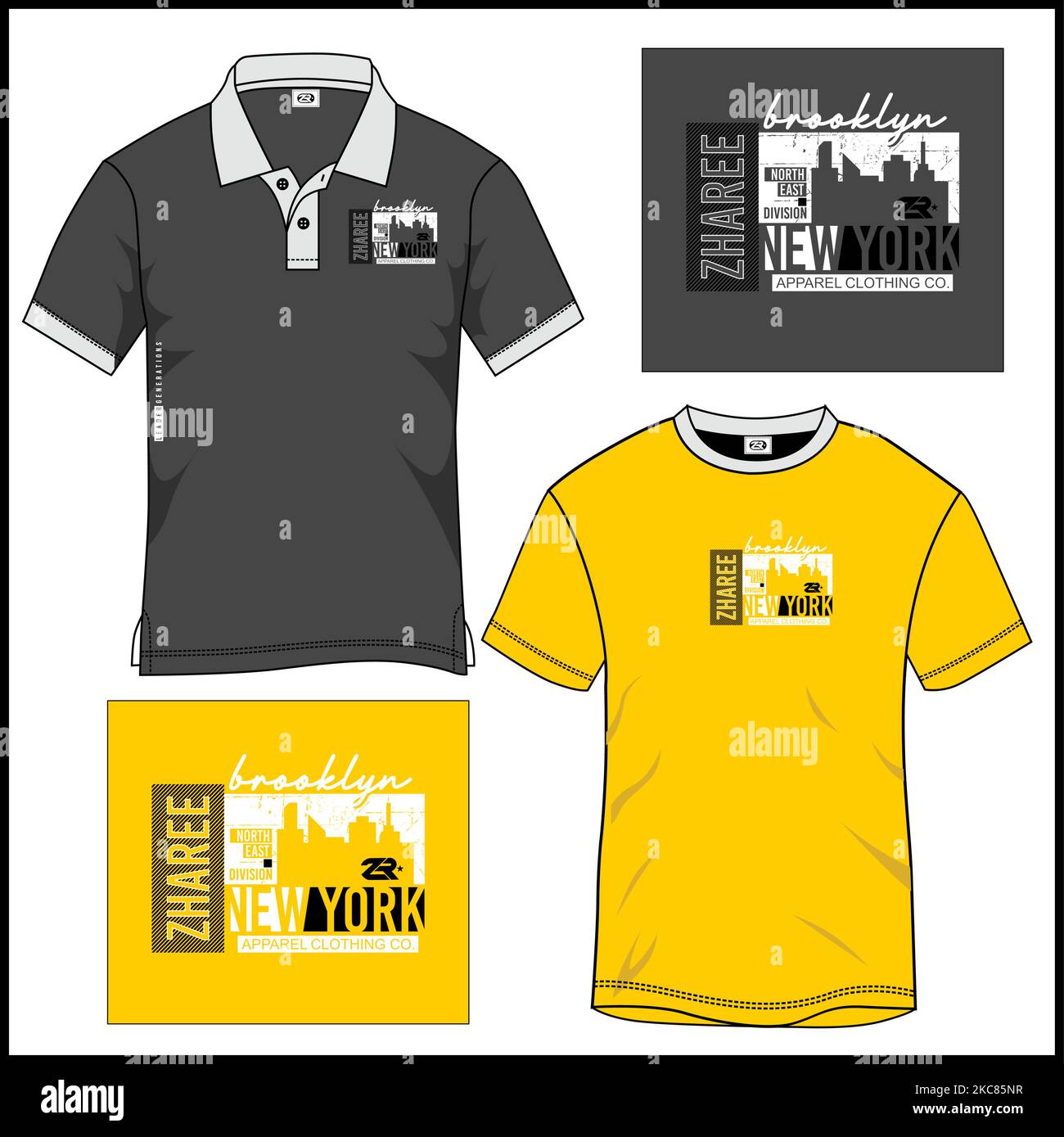 Yellow & Grey Printed Shirt Style Top