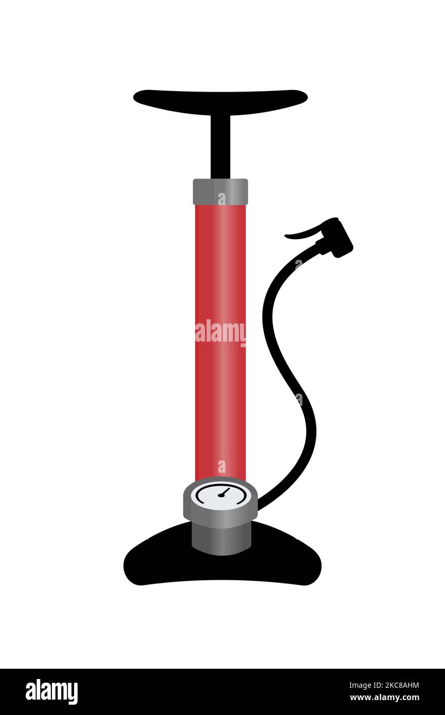 Bicycle floor pump vector illustration Stock Vector Image & Art Alamy
