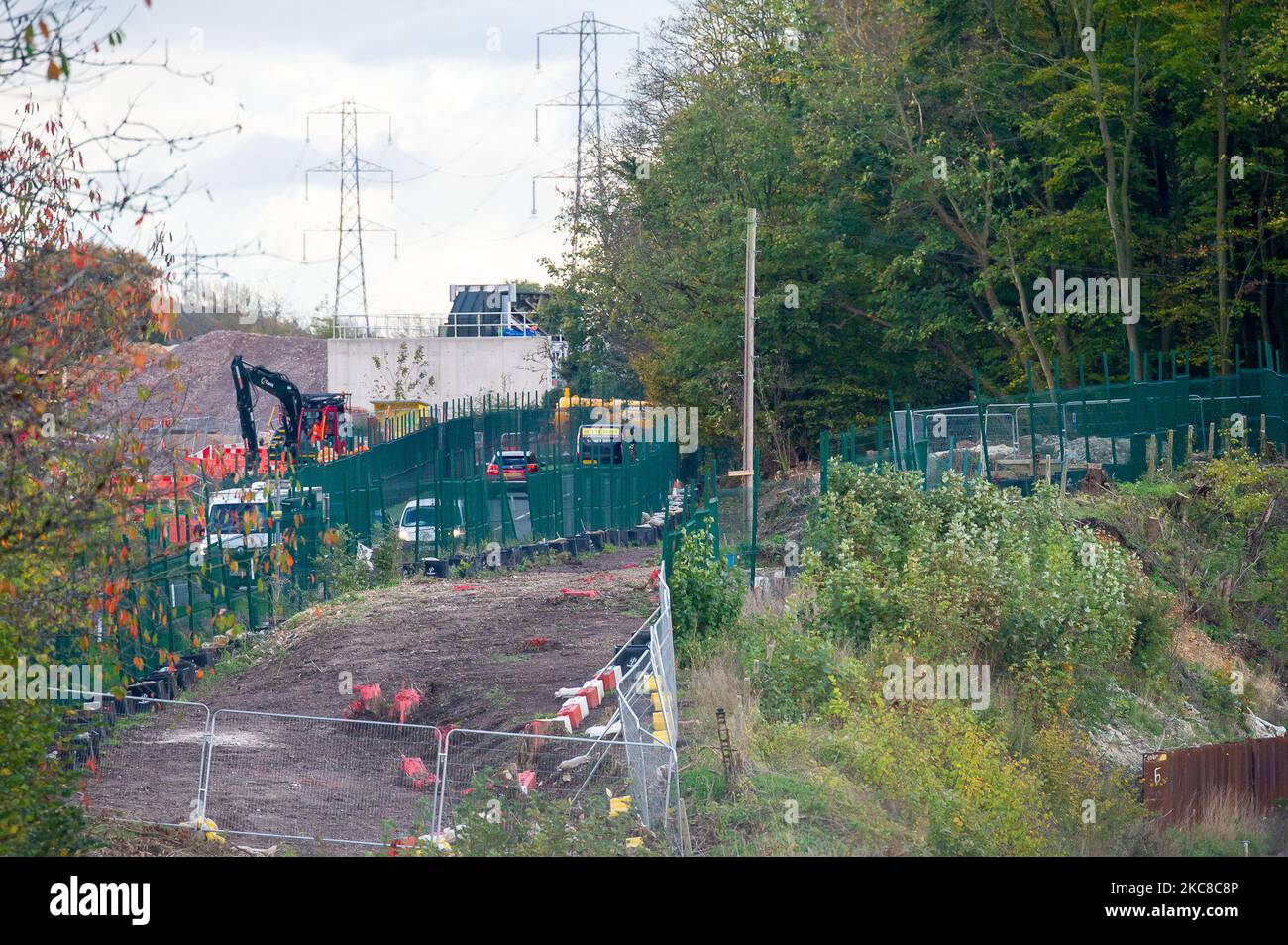 Wendover, Buckinghamshire, UK. 4th November, 2022. The HS2 High Speed