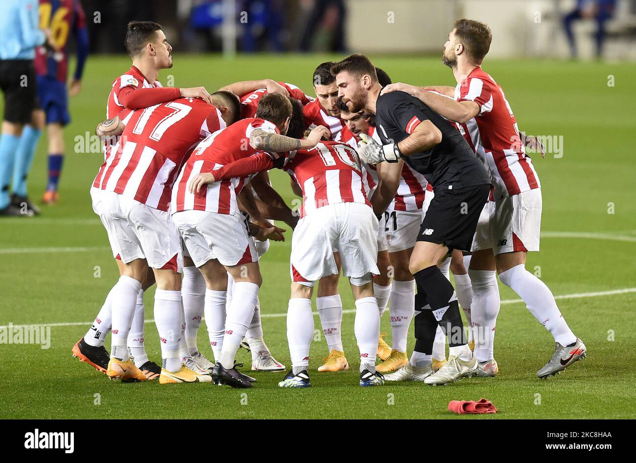 Athletic team during the match between FC Barcelona and Athletic Club