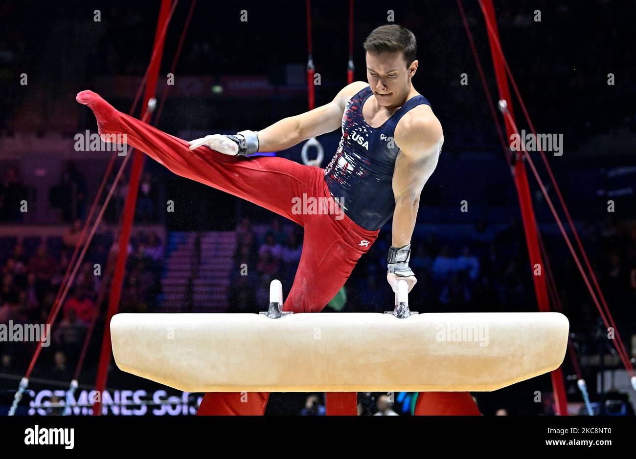 Liverpool, UK. 04th Nov, 2022. World gymnastics championships 2022. The