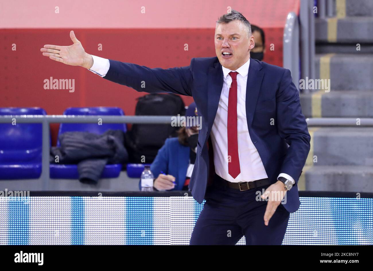 Sarunas Jasikevicius during the match between FC Barcelona and Anadolu