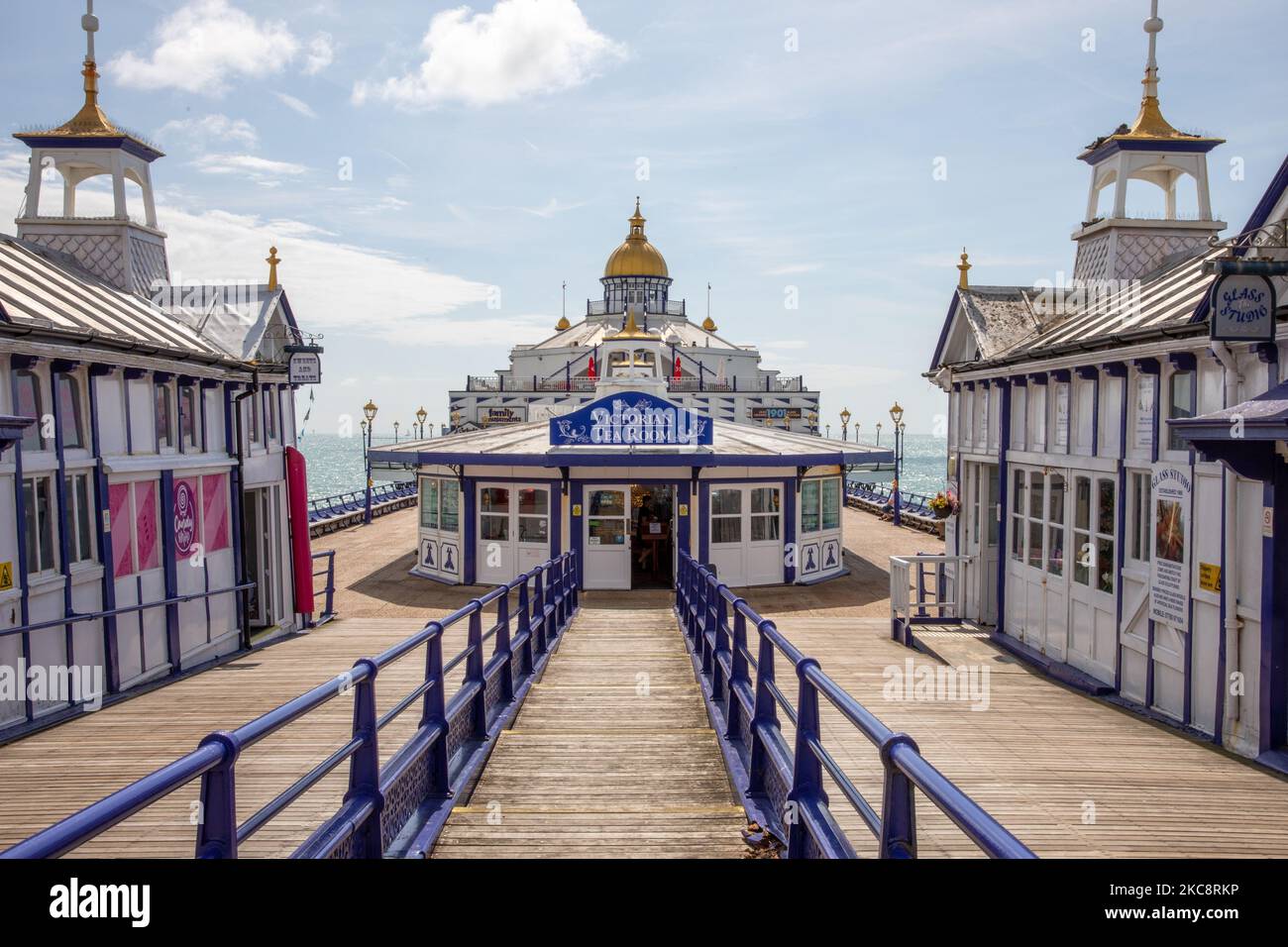 A Victorian tea room at the pier at Eastbourne beach Stock Photo Alamy