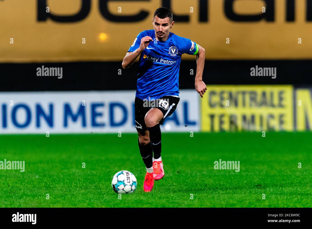 Romario Benzar during the 21th game in the Romania League 1 between CFR Cluj and Viitorul Constanta, at Dr.-Constantin-Radulescu-Stadium, Cluj-Napoca, Romania, 4 February 2021 (Photo by Flaviu Buboi/NurPhoto) Stock Photo