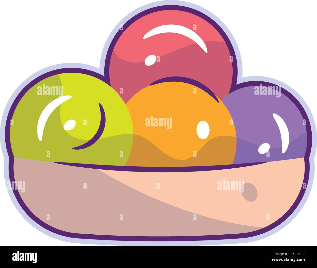 Isolated colored ice cream icon Vector Stock Vector Image & Art - Alamy