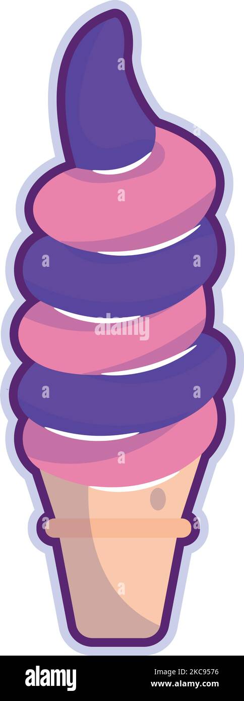 Isolated colored ice cream icon Vector Stock Vector Image & Art - Alamy