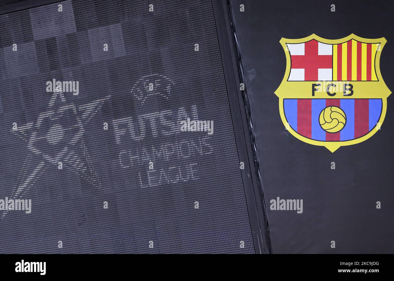 Match between FC Barcelona vs ACCS Asnieres Villeneuve 92, corresponding to the 1/8 final of the Futsal Champions League, on 19th February 2021, in Barcelona, Spain. -- (Photo by Urbanandsport/NurPhoto) Stock Photo